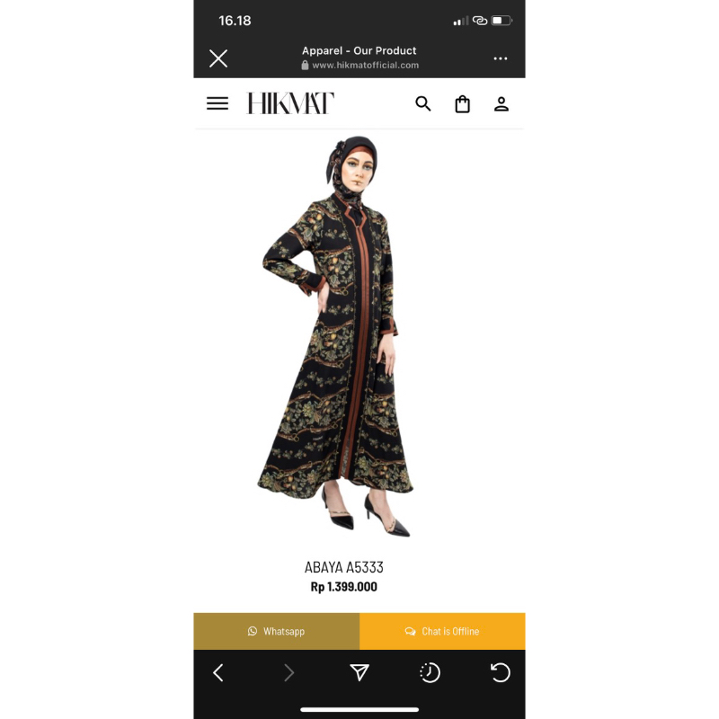 HIKMAT 4SEASON JAVINA OFFICIAL GAMIS MURAH DRESS WANITA BAJU WANITA  FASHION WANITA