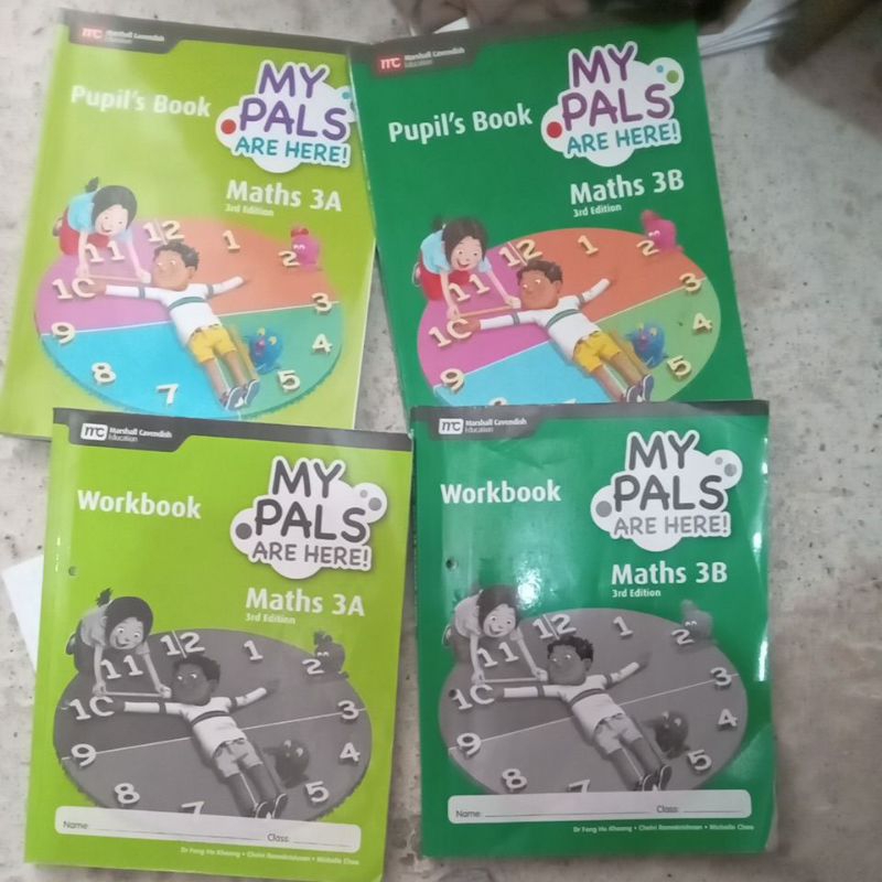 My Pals are Here Math 3A, 3B Pupils Book, Workbook