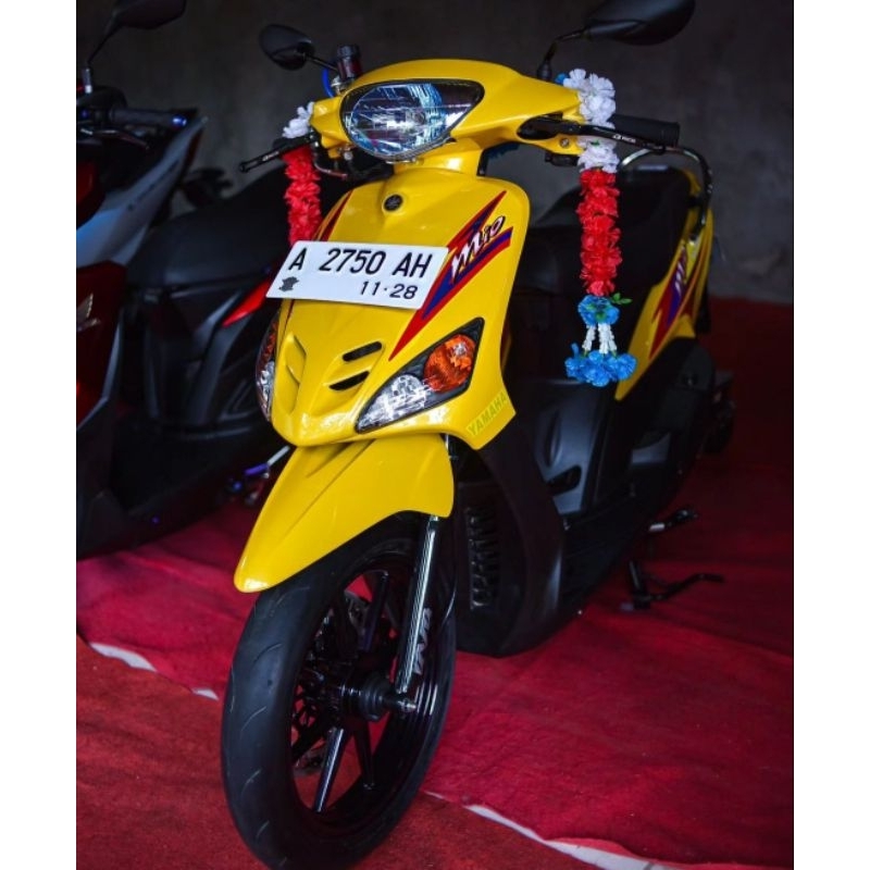 Striping Mio Sporty Kuning 2004 Sticker Body Mio Sporty 2004 Original Yamaha Kualitas terbaik