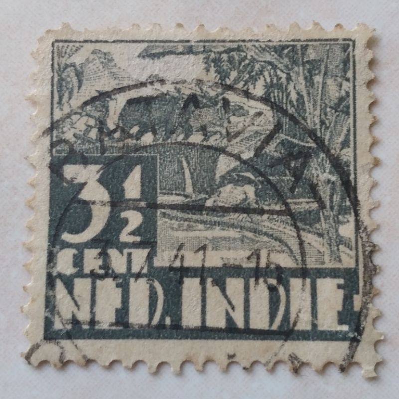 

Prangko Perangko Kuno 3 1/2 Ct Ned Indie 1941 Cap Bagus Batavia - YN403