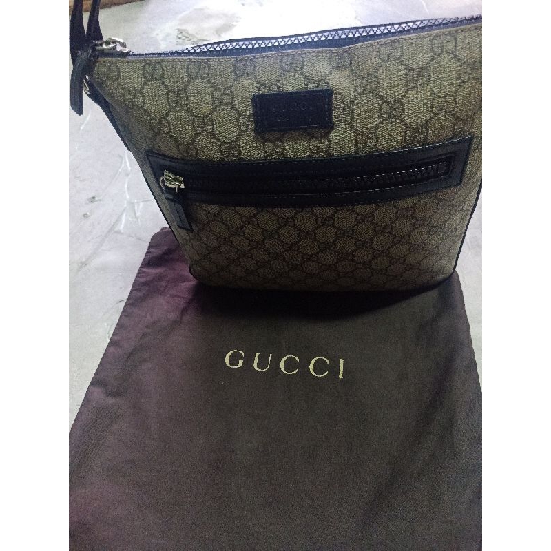 SlinBag Gucci Messenger Bag || Tas Selempang Pria Gucci Original 2tone