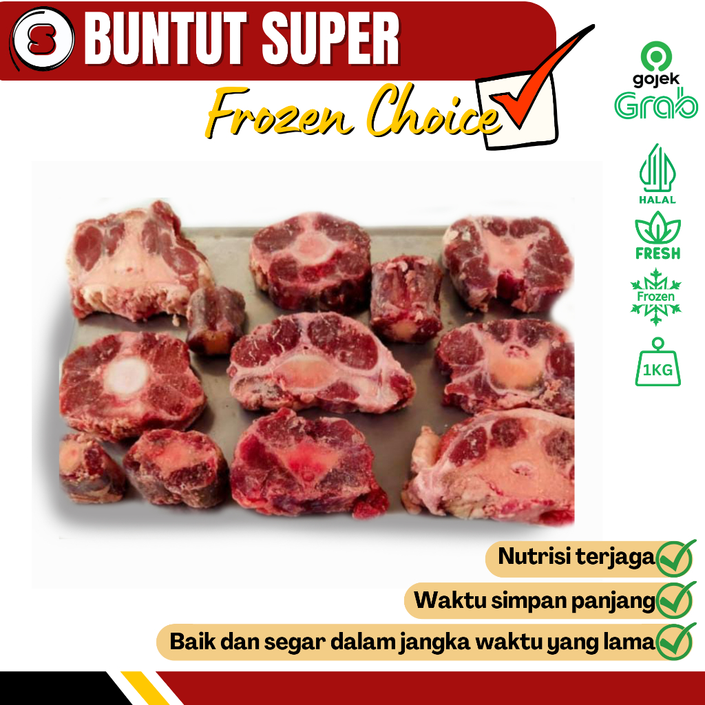 

Sapina Daging Buntut Sapi Super Oxtail Center Cut Sapi Halal 1kg