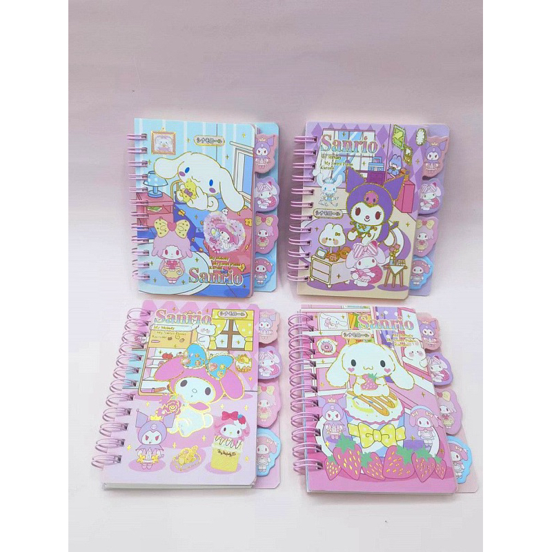 

Notebook kuromi spiral baby sanriyo lucu bergaris