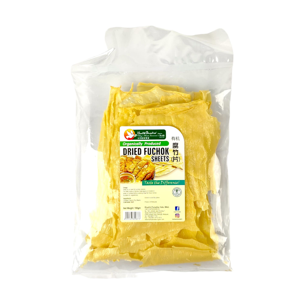 

HP Organic Dried Fuchok Sheets 100gr Bean Curd