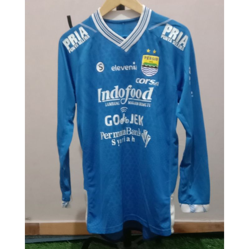 JERSEY PERSIB BANDUNG HOME 2018 LONGSLEEVE NAMESET (KIM KURNIAWAN) #23 SIZE XL