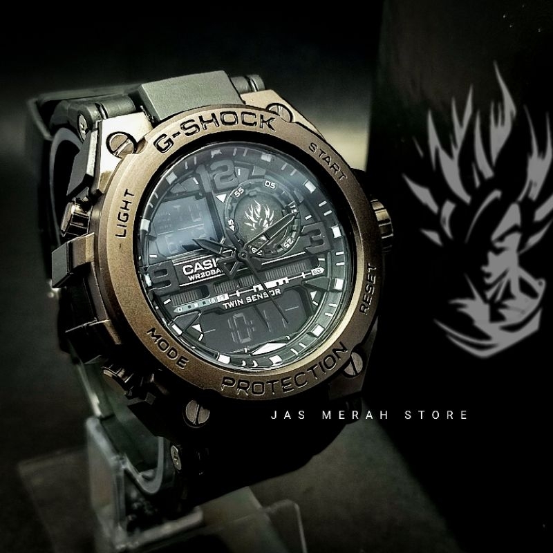 Jam Tangan Goku Dragonball X G Shock GST Black Analog Digital