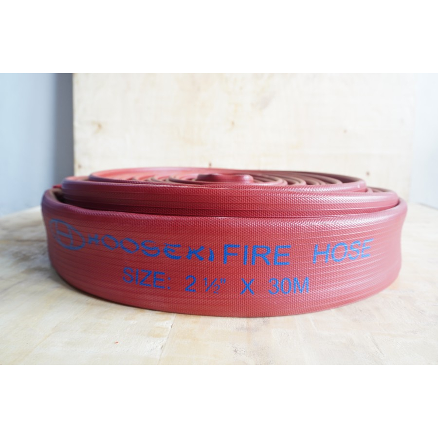 HOOSEKI FIRE HOSE RED RUBBER 2.5x30 M