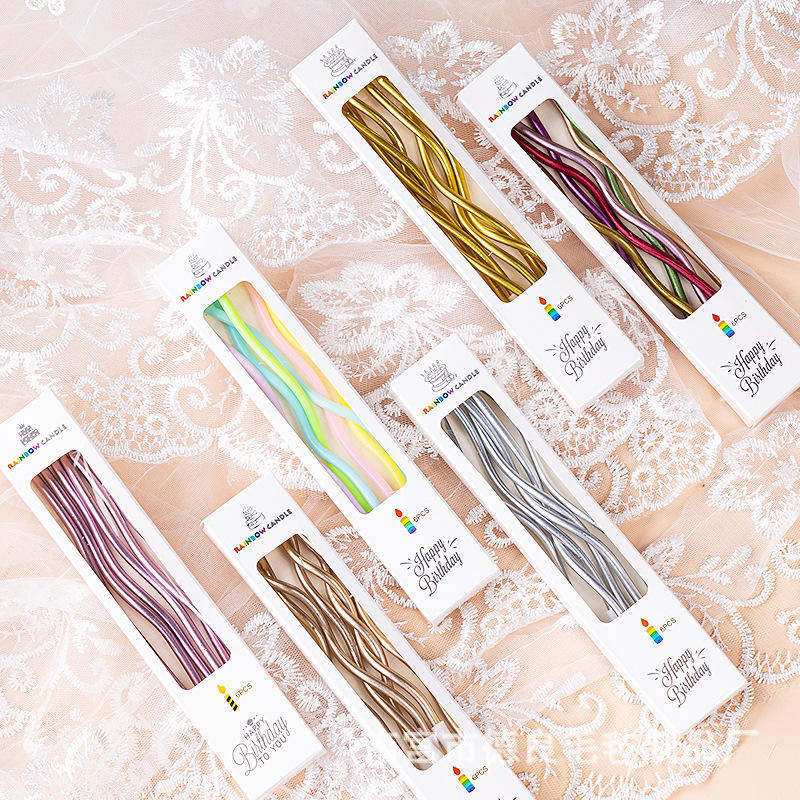 lilin ulang tahun spiral / lilin korea lilin kue