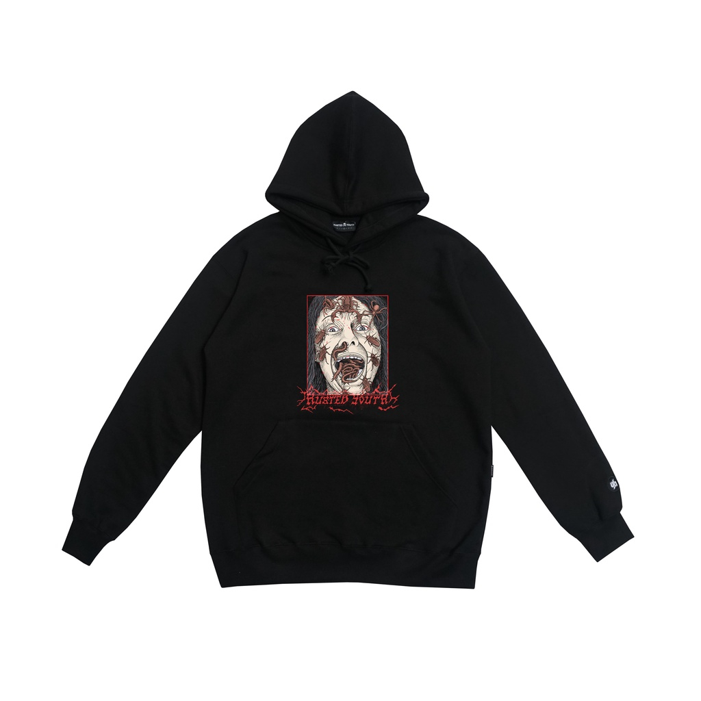 HUSTED YOUTH TORCH BLACK HOODIE