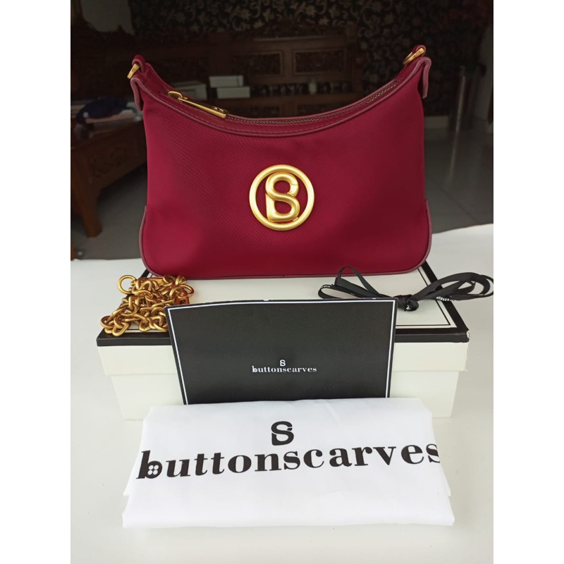 Buttonscarves Luana Nylon bag Cherry