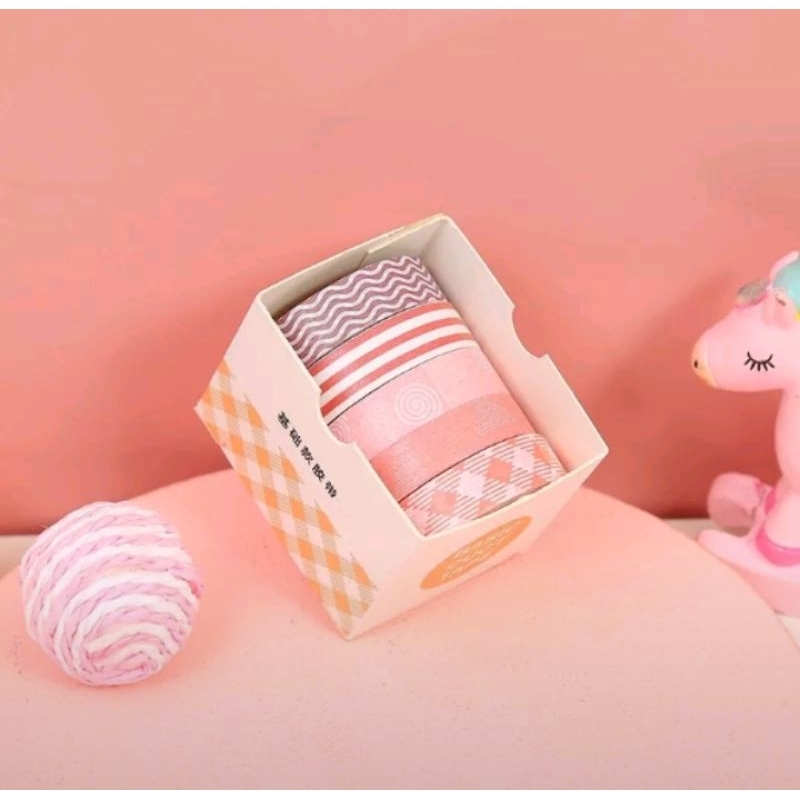 

Masking tape 1set pcs 5 pastel basic decoratio,washitapeaestetic