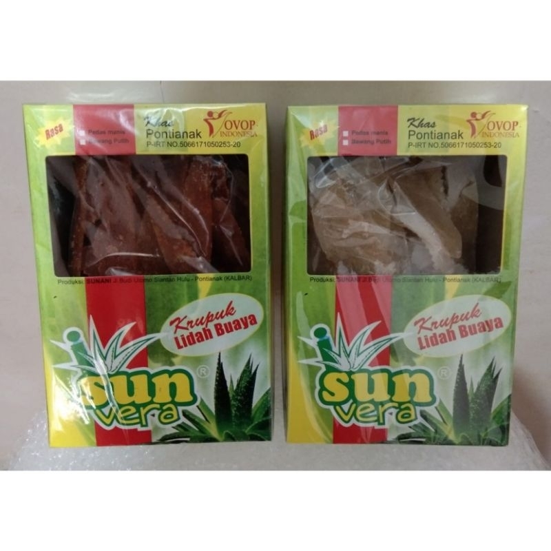 

Kerupuk Lidah Buaya / Krupuk Aloevera / Kerupuk Aloe Vera Khas Kalbar / Oleh oleh Khas Pontianak