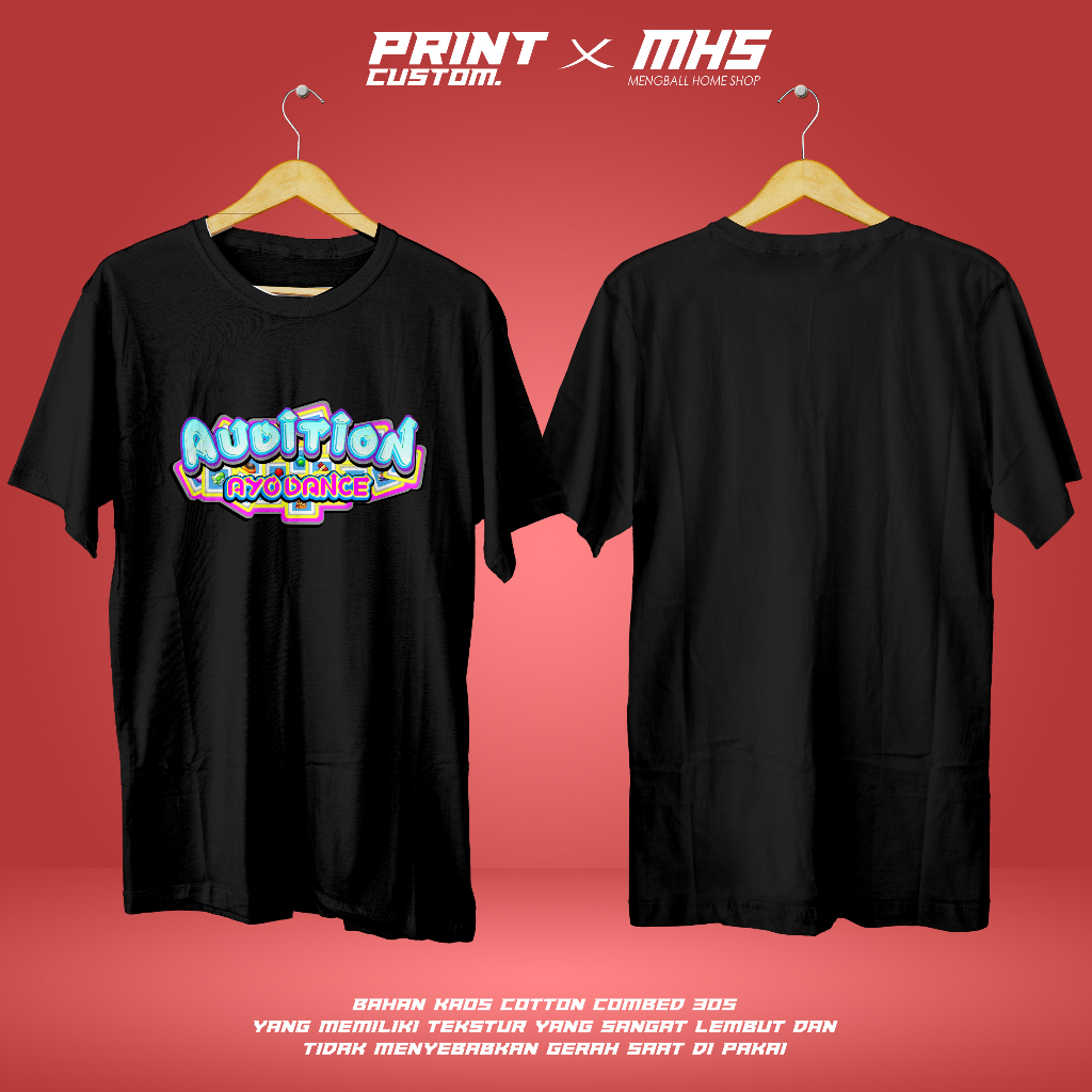 KAOS BAJU AYODANCE GAME COTTON COMBED 30S LENGAN PENDEK KAOS GAME KAOS GAMER - MENGBALLHOME