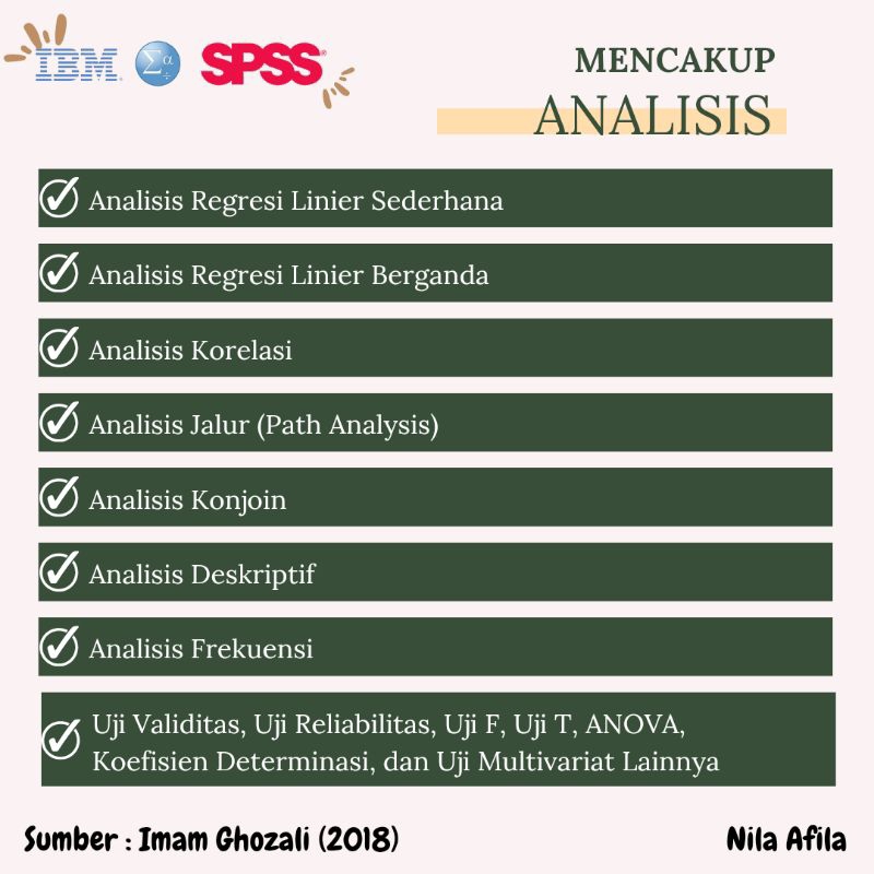 Analisis Regresi/ Analisis Korelasi/ Analisis Bivariat/ Analisis Deskriptif
