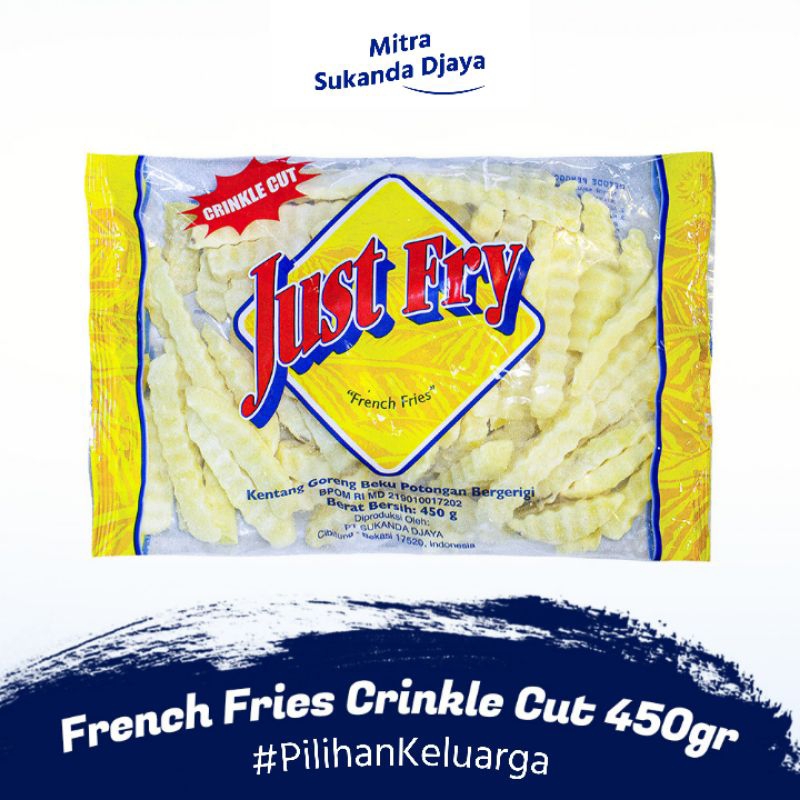 

Just Fry French Fries Crinkle Cut 450gram