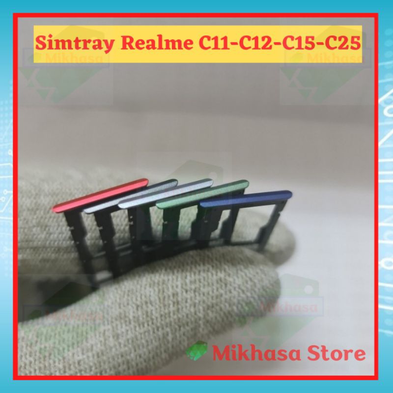 Simtray Sim Tray Realme C11 - C12 - C15 - C25 C25s Simlock Slot Sim Card Lock Wadah Dudukan Holder T