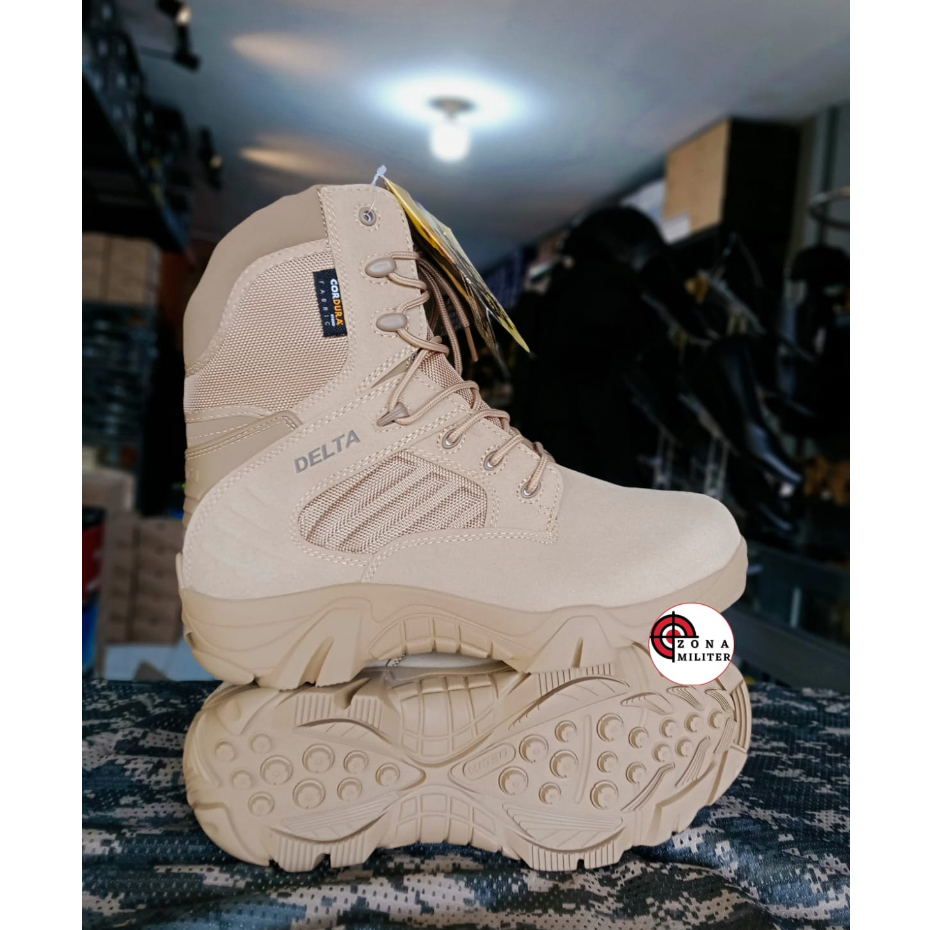 Sepatu Pdl Boots Army Delta Cordura Black 8Inch Terlaris tan cream model terbaru. BISA COD