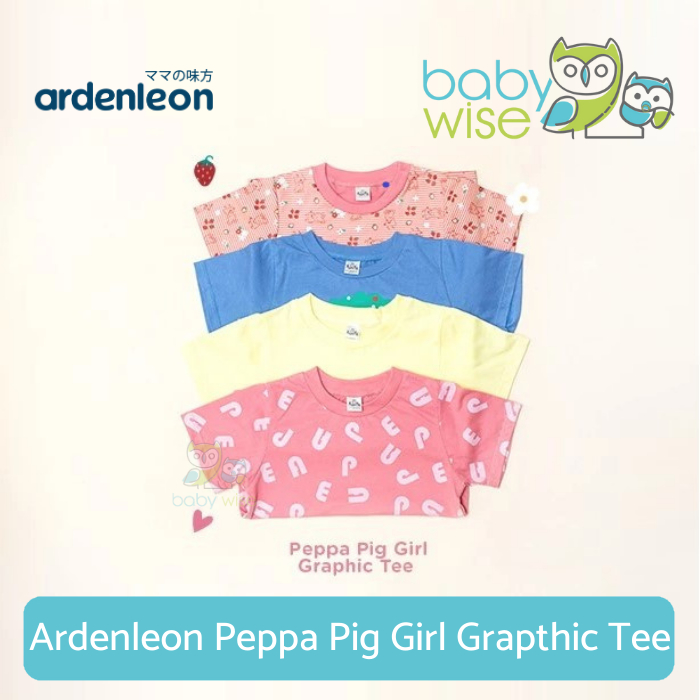 Ardenleon Peppa Pig Girl Grapthic Tee - Kaos Anak Perempuan