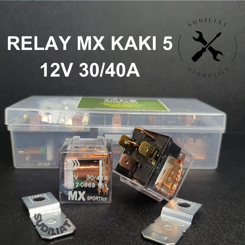 RELAY 12V / RILEY 5KAKI / 5K / 5PIN 87A PEMUTUS MX-SPORTLICH ORIGINAL