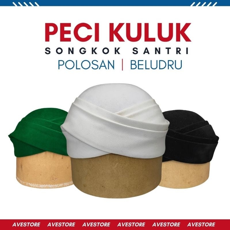 Peci Kuluk songkok santri hitam polos