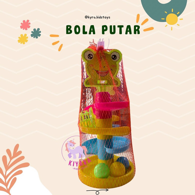 Mainan rolling ball anak  bayi Bola