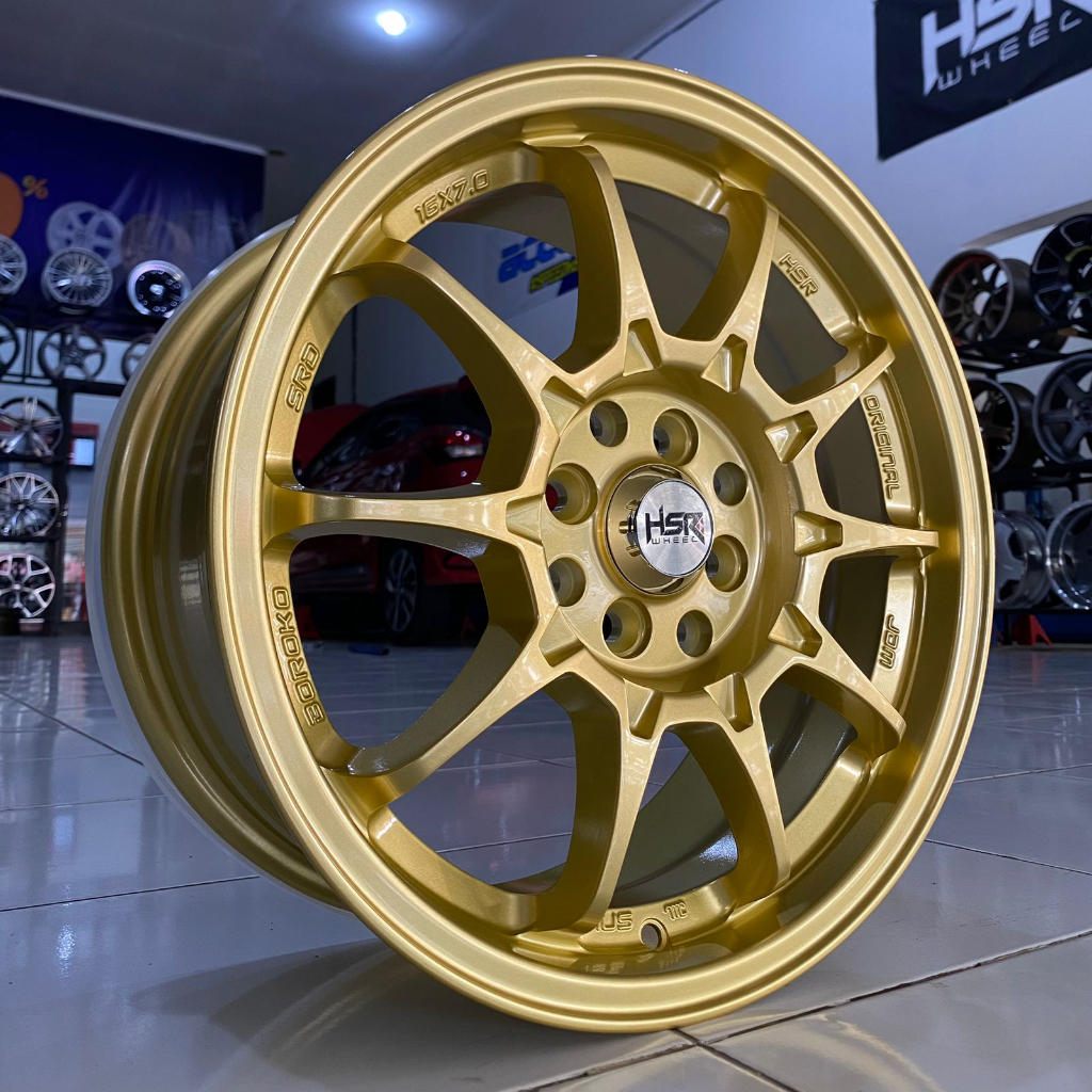 Velg Mobil Racing Look HSR BOROKO SRD Ring 16 Pelek Untuk Mobil Honda Jazz Bukan Velg CE28