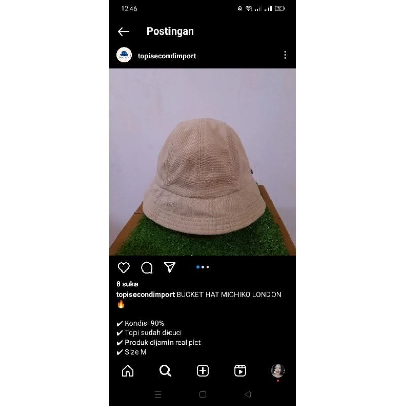 Pesanan Bucket Hat Michiko London