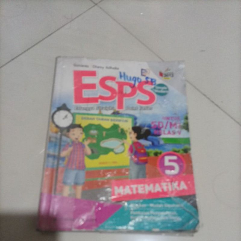 

buku esps matematika kelas 5 kurikulum 2013 revisi penerbit Erlangga bekas coretan sedikit halaman lengkap