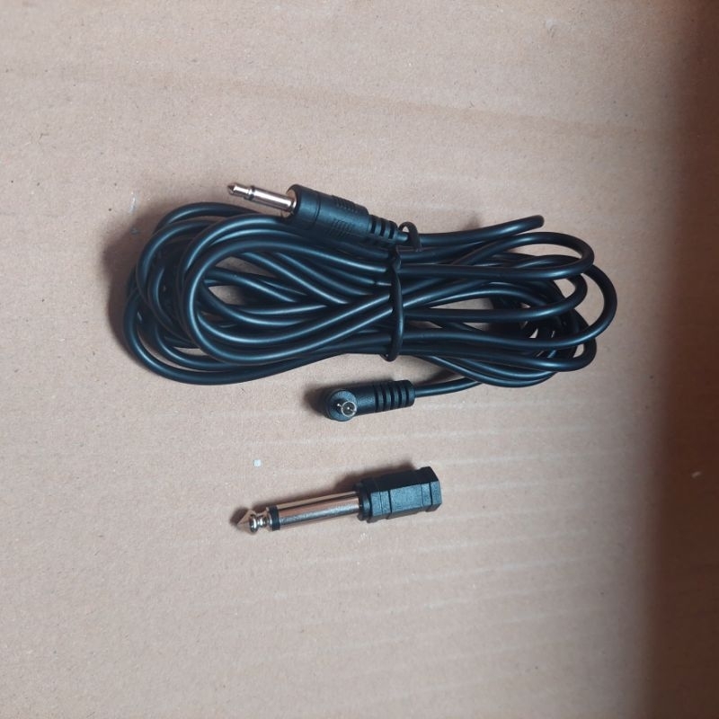 Cable syncro 3mtr untuk koneksi triger ke flash dan lampu studio