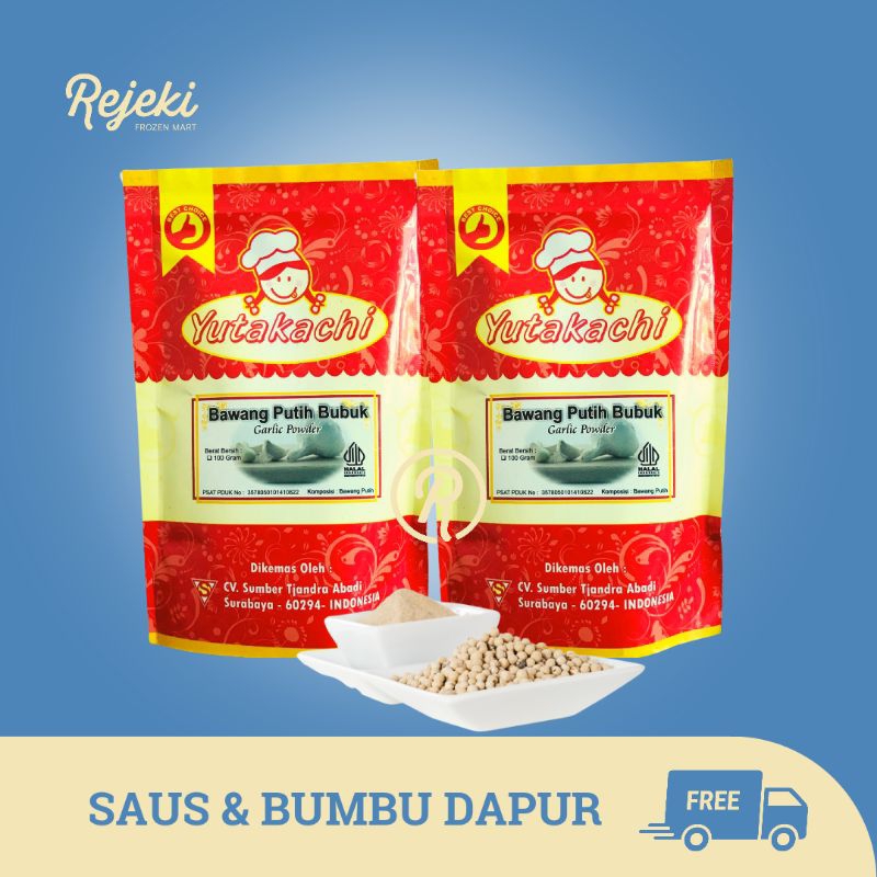 

Yutakachi Garlic Powder / Bawang Putih Bubuk 100gr - Rejeki Frozen Mart