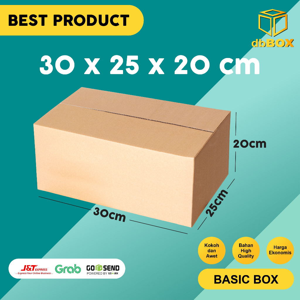 

(10Pcs) BOX KARDUS 30x25x20 cm DUS PACKING