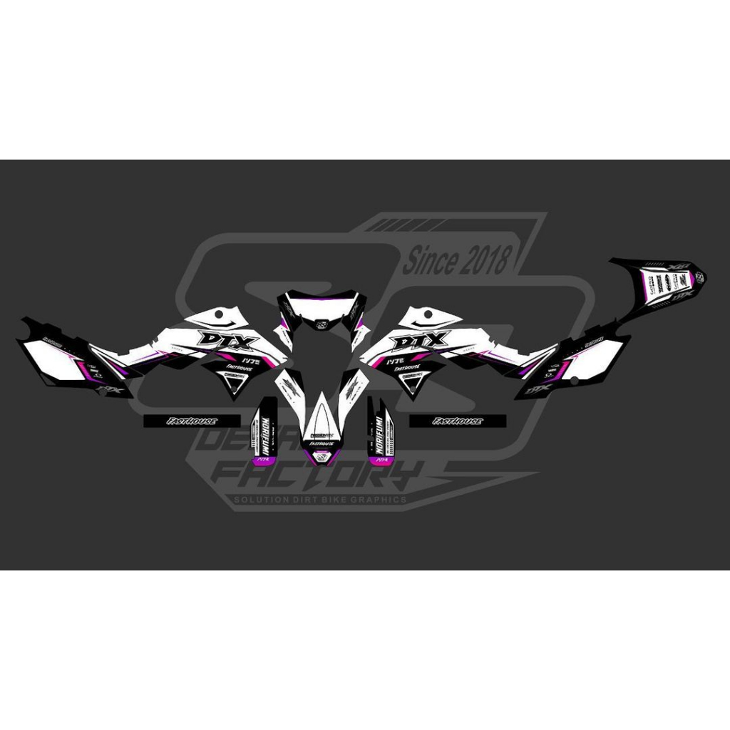 decal dtracker 150 full body/decal dtracker 150 full body hitam/decal dtracker 150 full body hologra