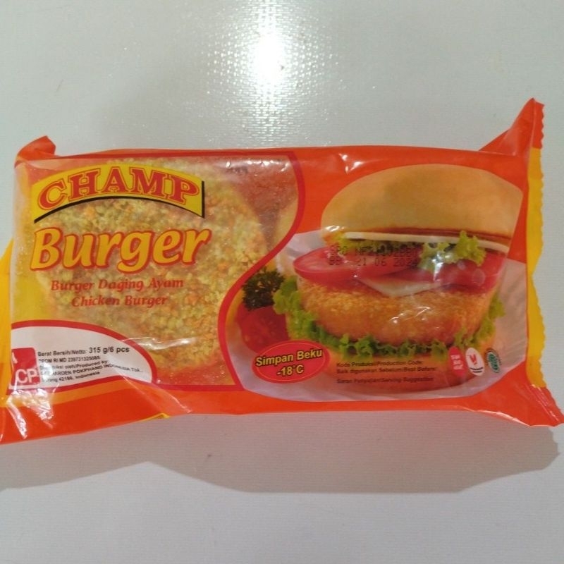 

Champ Burger ayam isi 6