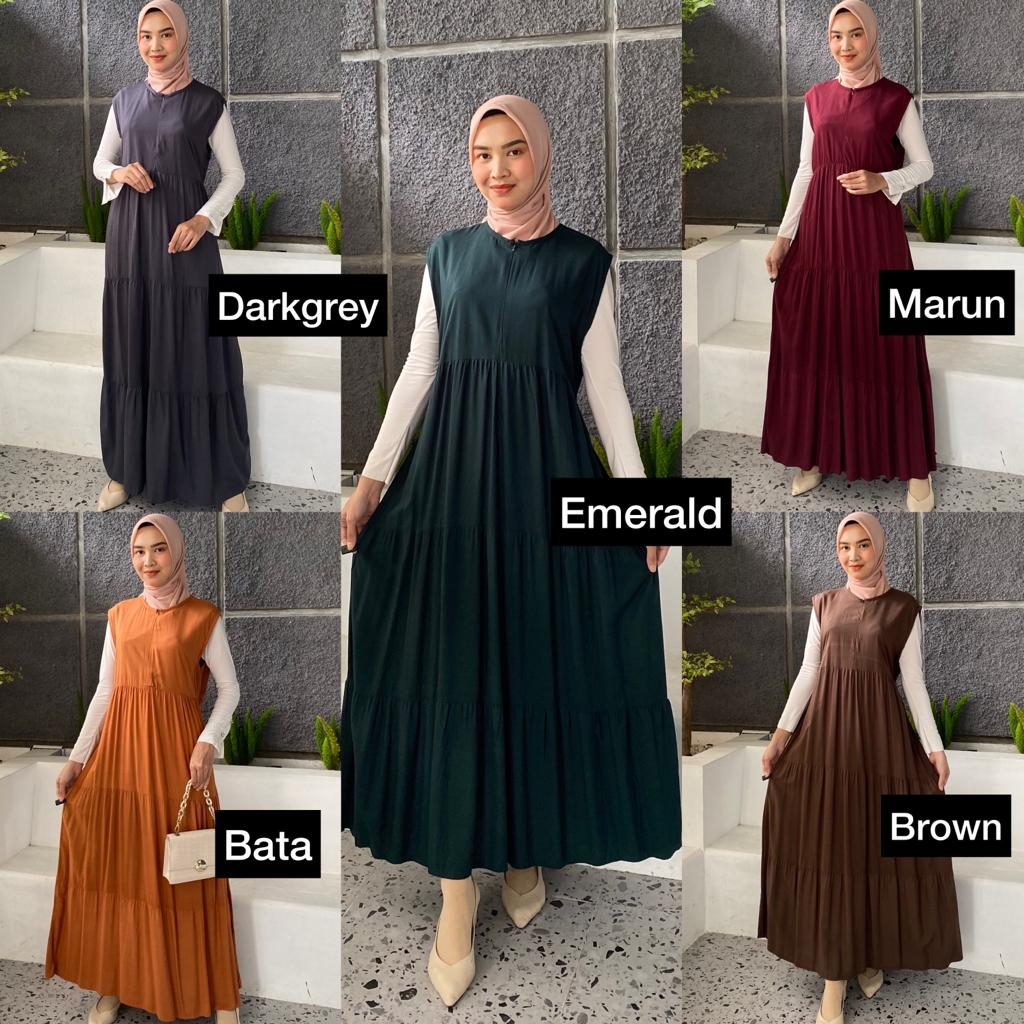 INNARA DRESS BUSUI - RAYON VISCOSE - LEKBONG YUKENSI - INNER MAXY