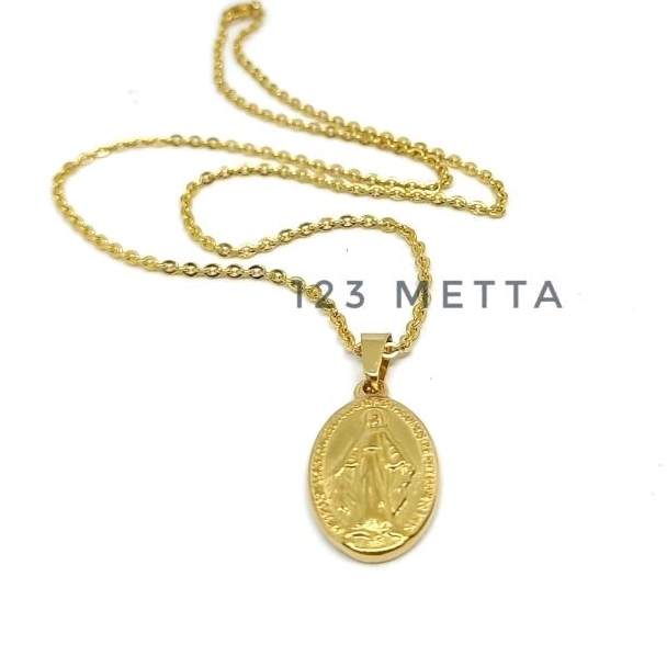 Kalung Titanium Medali Bunda Maria
