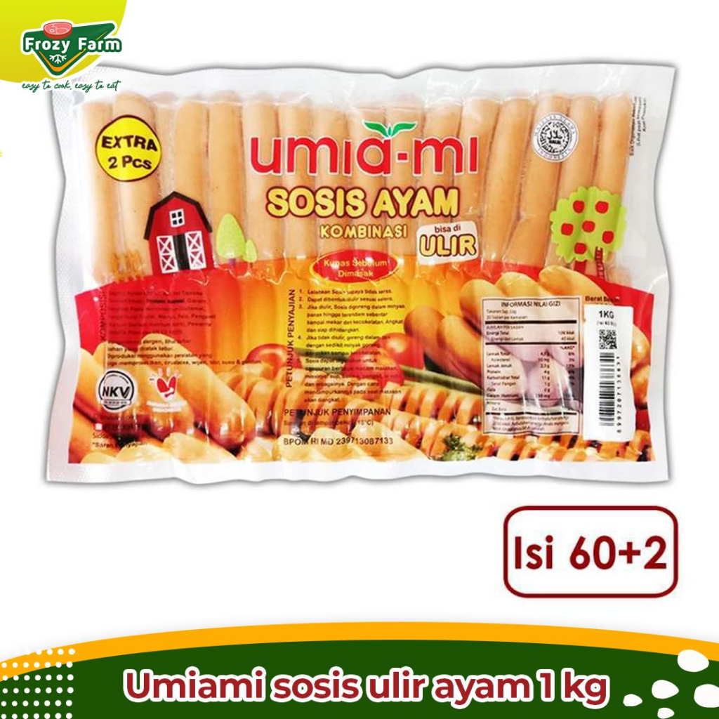 

Umiami Sosis Ulir Ayam 1 kg