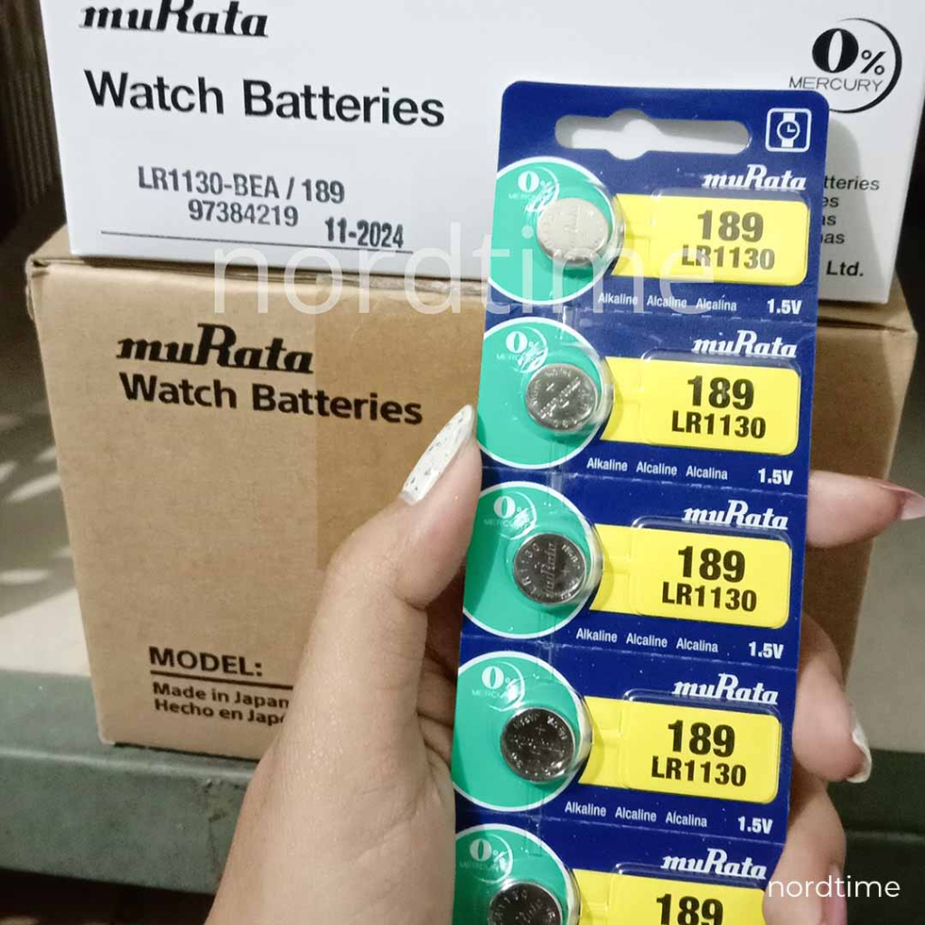 Murata LR1130 189 LR 1130 Original Baterai Kancing Batre Battery Jam Tangan Micro