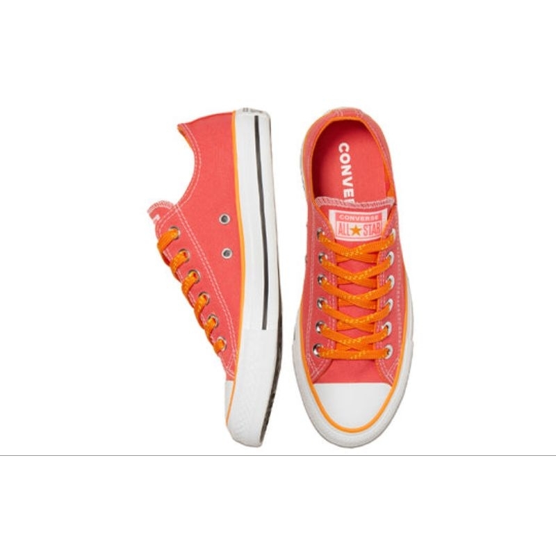 Sepatu Sneakers Wanita Converse CT AS Ox Pink Orange In Red