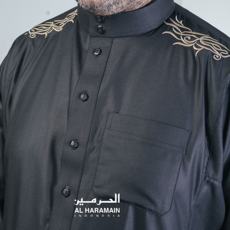 Gamis Pria Al Haramain Premium Bordir Manset