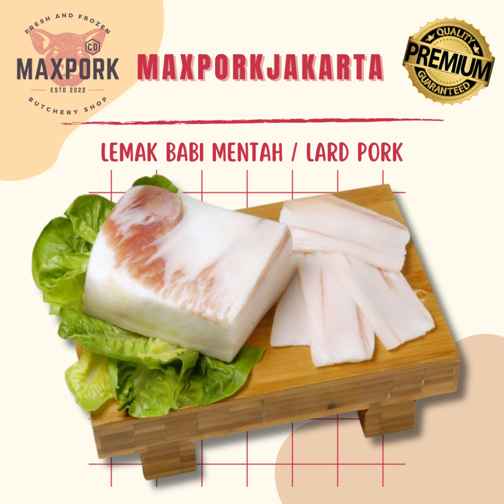 

Lemak babi / Minyak babi Lard / Pork Lard Premium Fresh