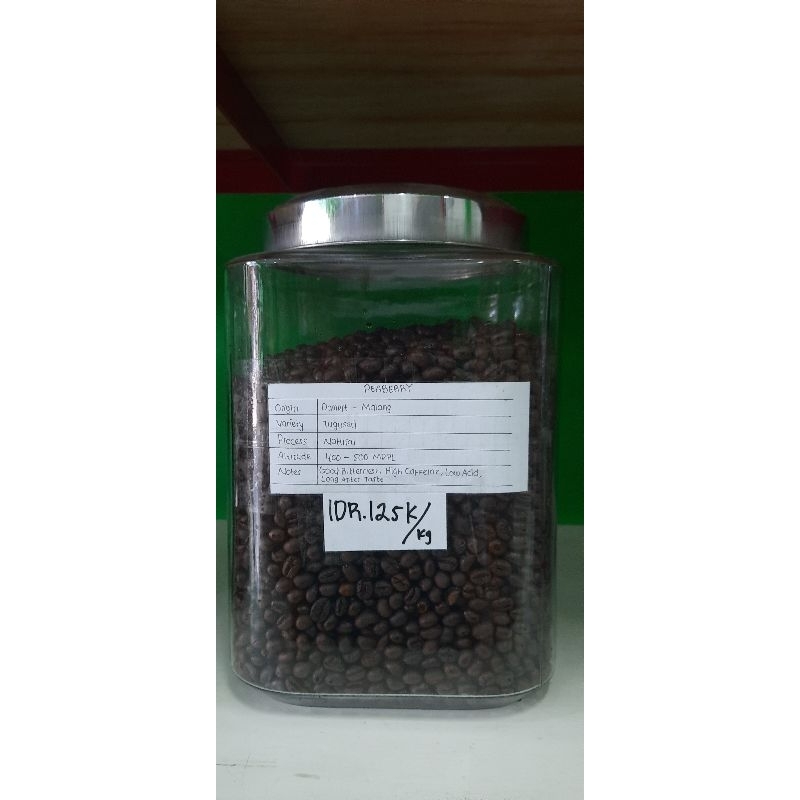 

Biji Kopi Roasted Bean Robusta/Peaberry Dampit 1 Kg