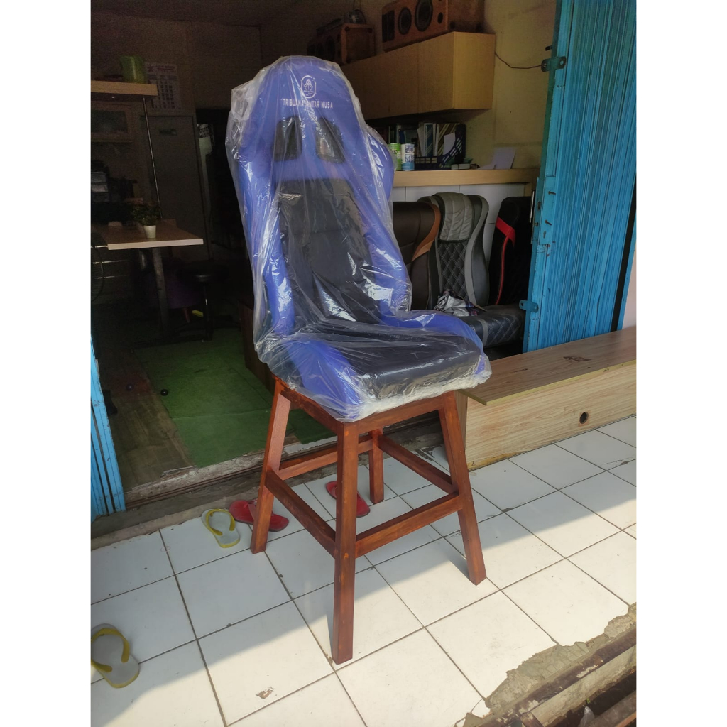 bigchair Jok kursi kapten, Campervan, kapal pesiar, kaki Kayu tangga