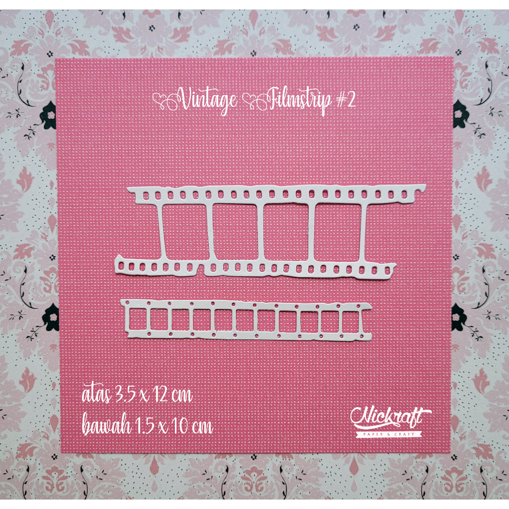 

VINTAGE FILMSTRIP #2 - Hiasan Scrapbook Jurnal Die Cut Journaling Bujo