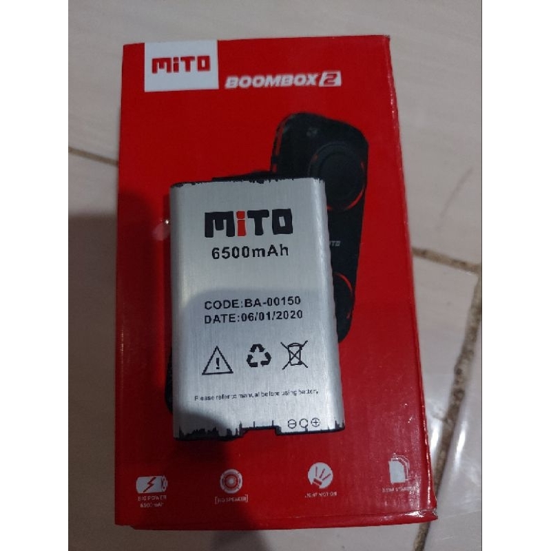 Baterai mito 850 boombox2 code BA-00150