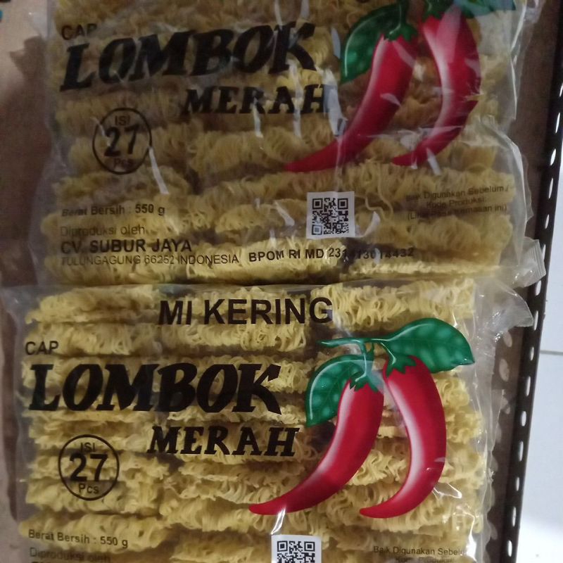 

mie lombok isi 27 pcs + kardus packing aman