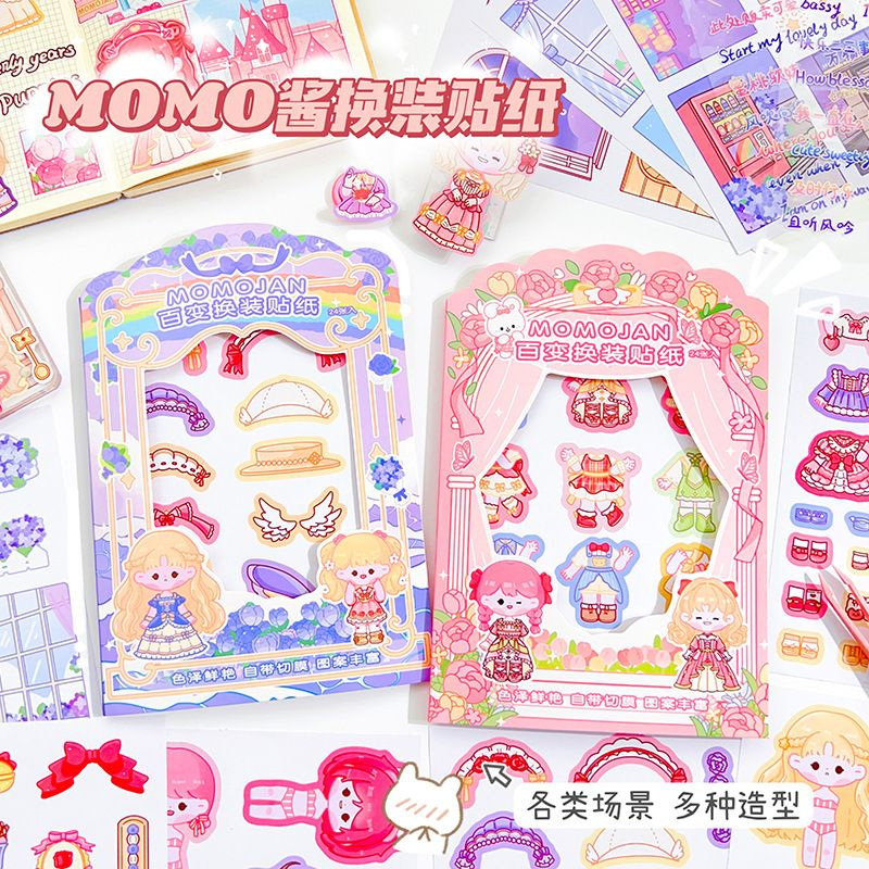 

[randomstuff] Sticker Dress Up Girl Make Up Girl DIY Set 24 Lembar Stiker Accessories Aesthetic Karakter Japanese Peel Off Korean Style Decoration Background Clothes Quotes