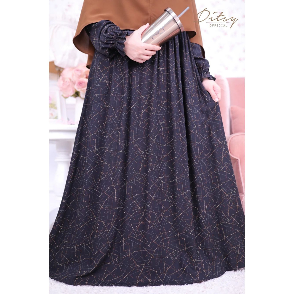 Ditsy Sorin Jetblack Nightgown Size L Bahan Royal Viscose Juli 2023