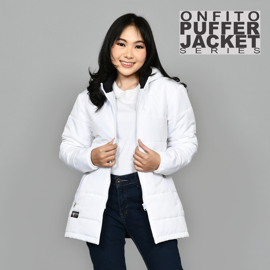Onfito Outdoor Jacket Puffer Cewek Jaket Busa Musim panas Musim dingin