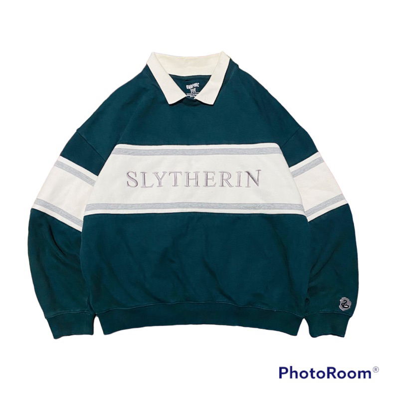sweater rugby harry potter x spao second original vintage slytherin