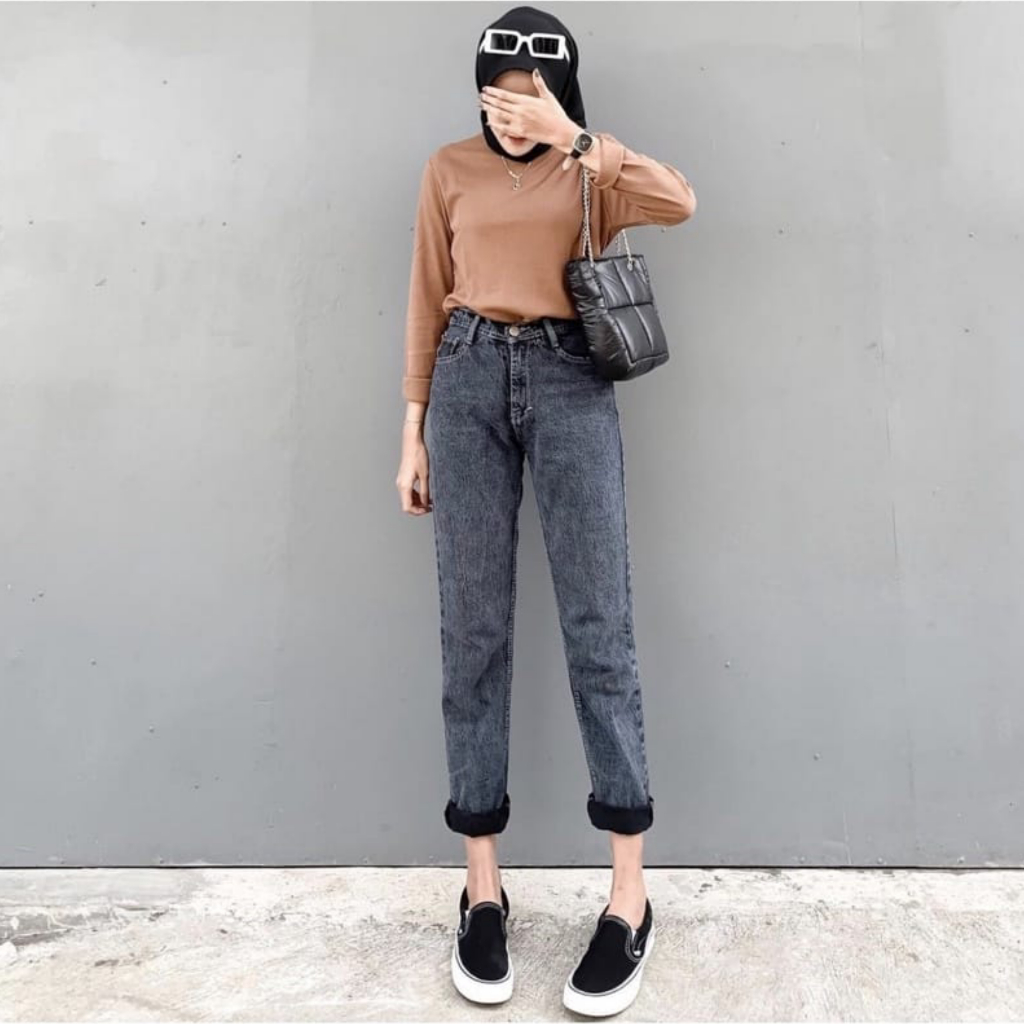ORIGINAL MJ JEANS CELANA JEANS HIGHWAIST WANITA IMPORT CELANA PANJANG JEANS HIGHWAIST WANITA